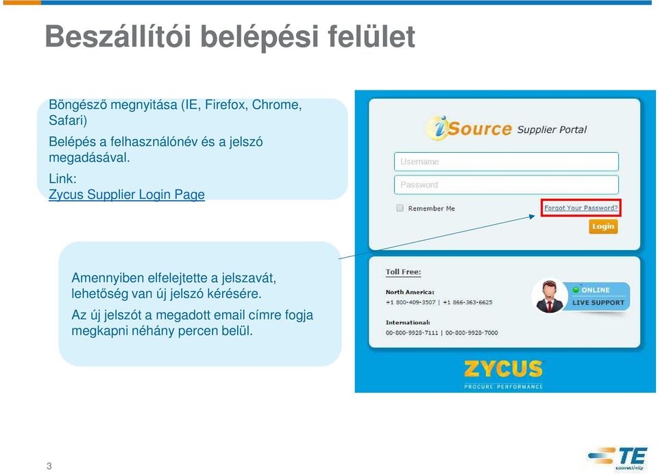 Link: Zycus Supplier Login Page Amennyiben elfelejtette a jelszavát,
