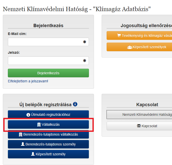 Felhívjuk figyelmüket, hogy az Adatbázisba történő regisztráció és jelentéstétel nem váltja ki az 517/2014/EU Rendelet szerint (abban az esetben, ha az EU-n kívülről importált/exportált, ömleszett