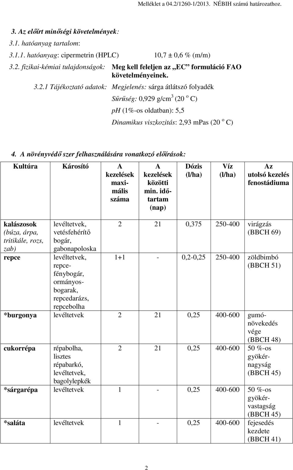 1 Tájékoztató adatok: Megjelenés: sárga átlátszó folyadék Sűrűség: 0,929 g/cm 3 (20 o C) ph (1%-os oldatban): 5,5 Dinamikus viszkozitás: 2,93 mpas (20 o C) 4.