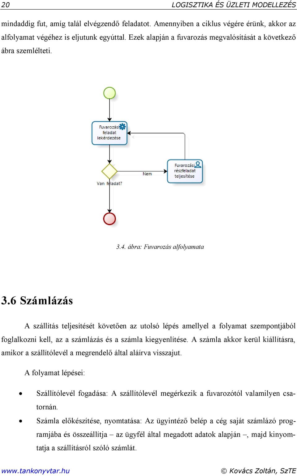 6 Számlázás A szállítás teljesítését követően az utolsó lépés amellyel a folyamat szempontjából foglalkozni kell, az a számlázás és a számla kiegyenlítése.