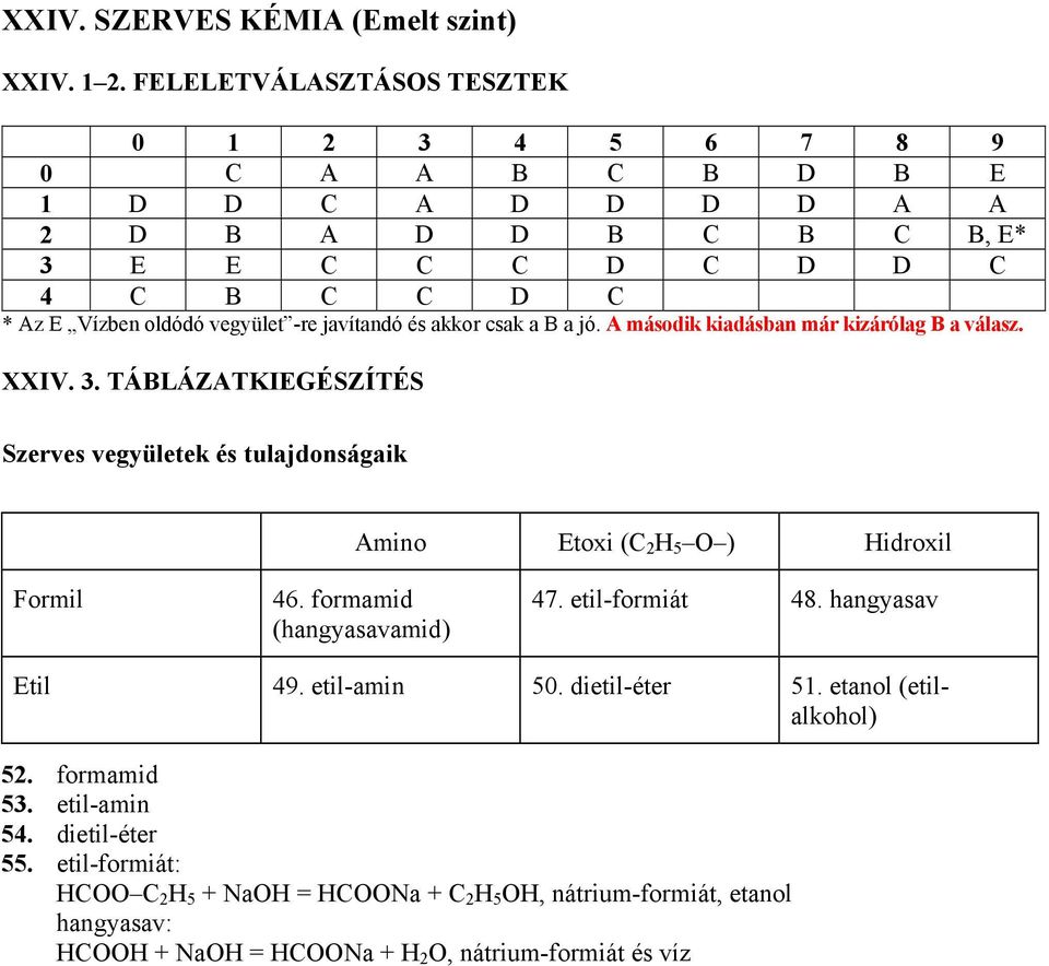 javítandó és akkor csak a B a jó. A második kiadásban már kizárólag B a válasz. XXIV.