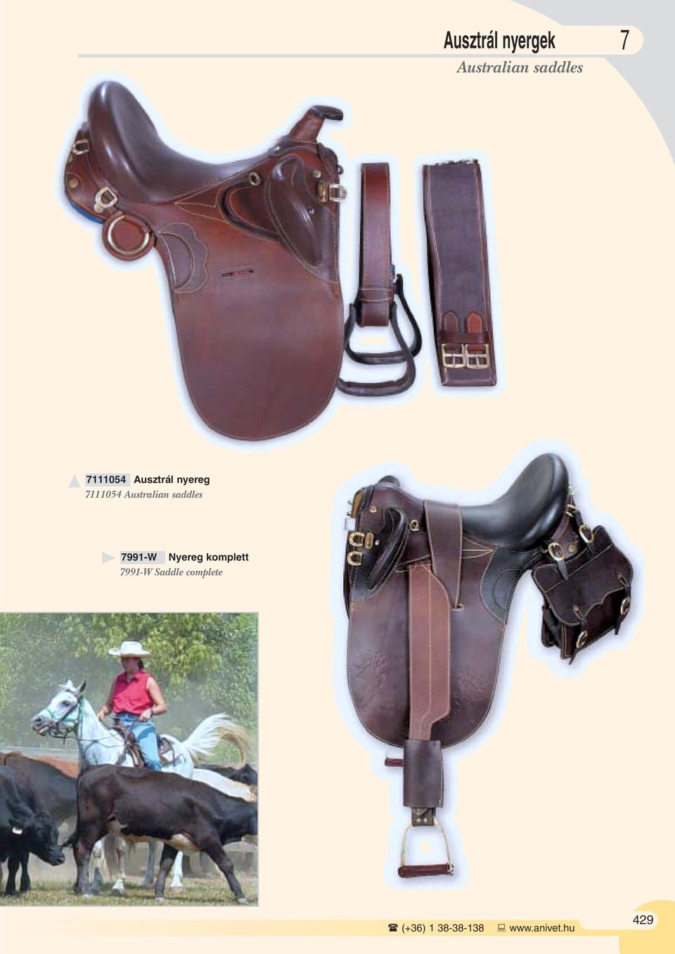 7111054 Australian saddles 7991-W