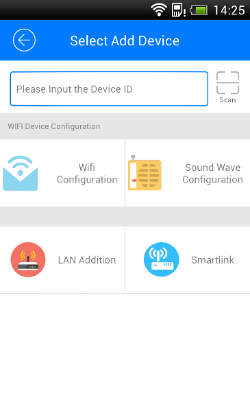 Tartsa nyomva a reset gombot 5mp-ig és engedje el, hogy elindítsa a Smartlink és a sound wave konfigurációs módokat. A többi lehetőség NVSIP-ből elérhető.