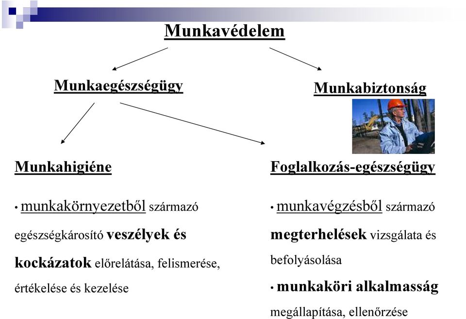 értékelése és kezelése Foglalkozás-egészségügy munkavégzésből származó