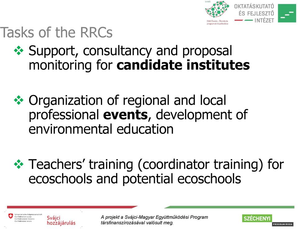 professional events, development of environmental education