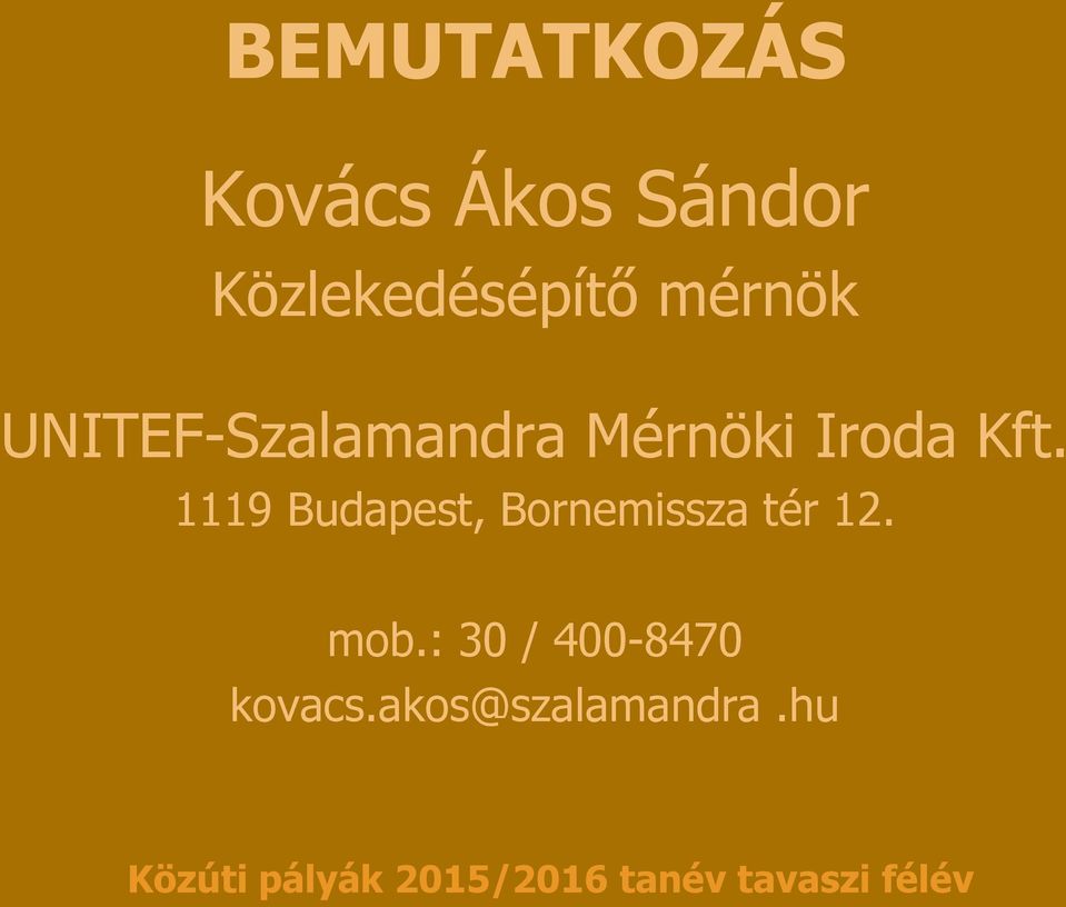 Mérnöki Iroda Kft.