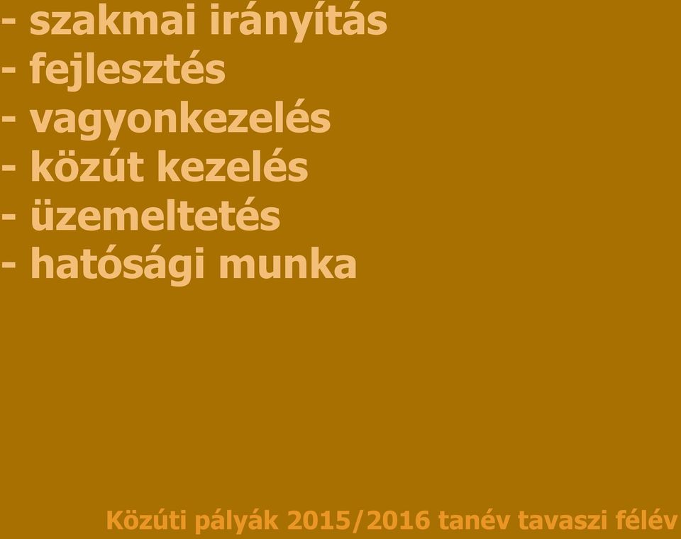 vagyonkezelés - közút