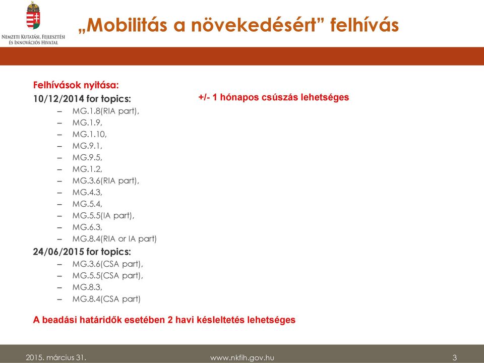 4(RIA or IA part) 24/06/2015 for topics: MG.3.6(CSA part), MG.5.5(CSA part), MG.8.