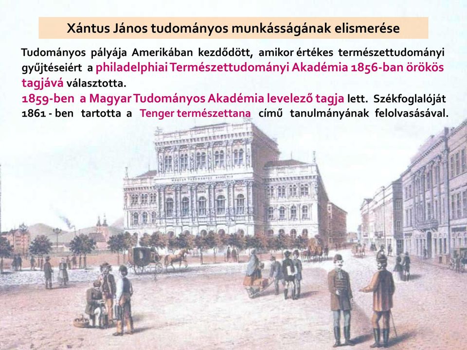 1856-ban örökös tagjává választotta.