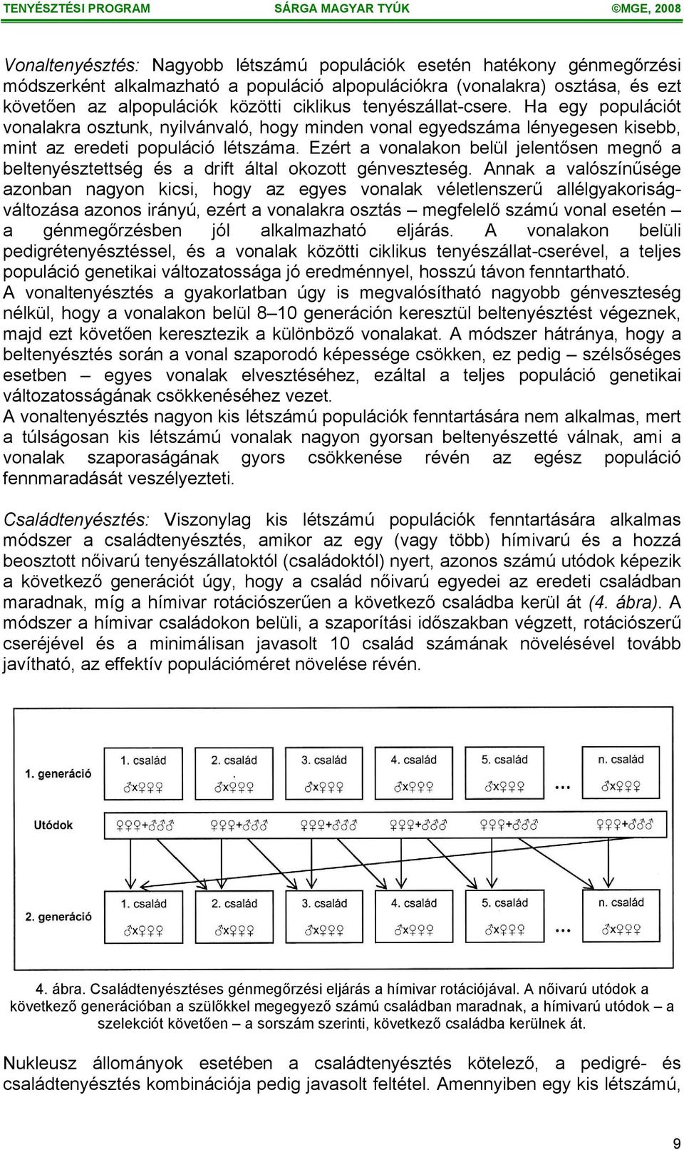 Ezért a vonalakon belül jelentősen megnő a beltenyésztettség és a drift által okozott génveszteség.