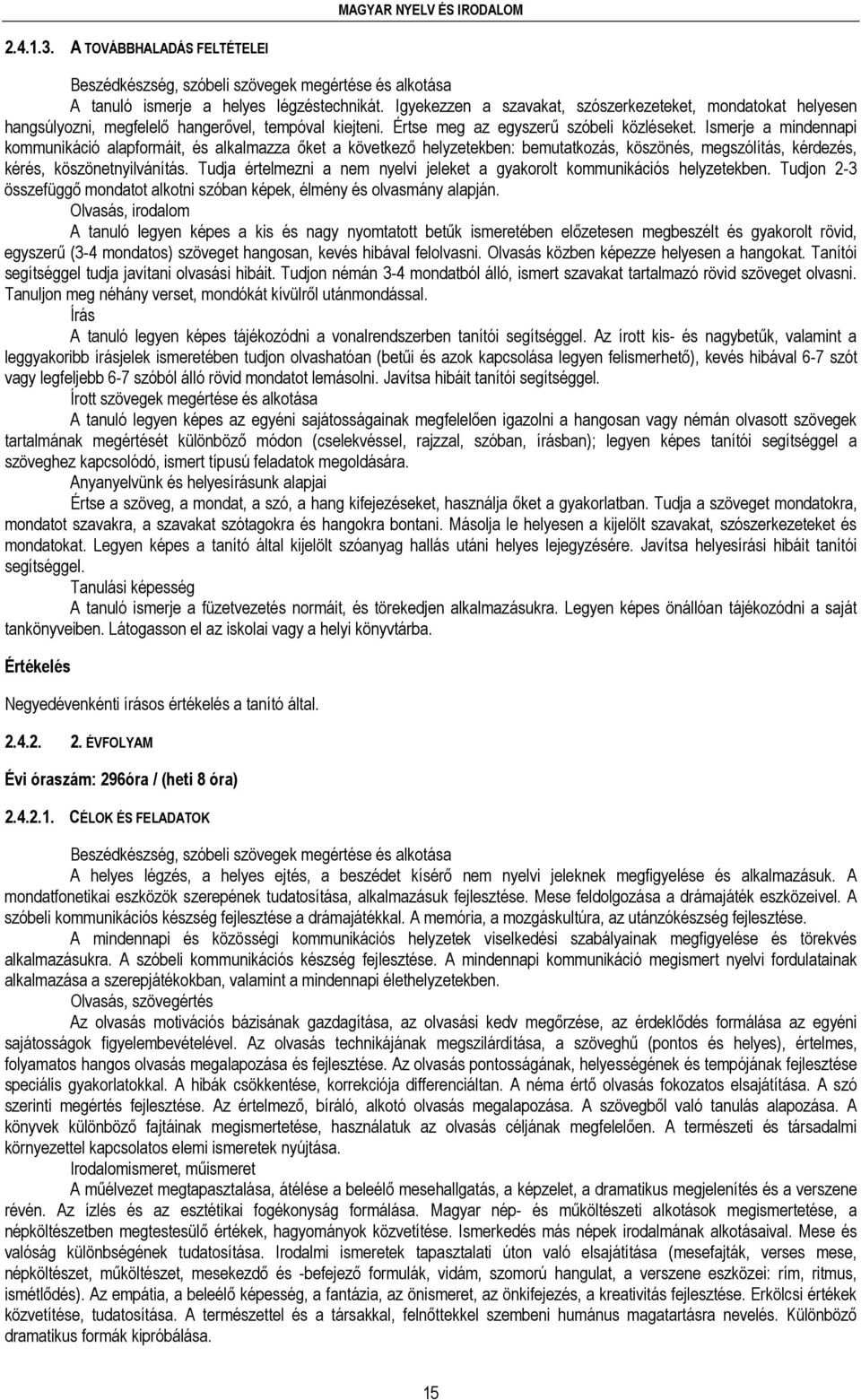 Ismerje a mindennapi kommunikáció alapformáit, és alkalmazza őket a következő helyzetekben: bemutatkozás, köszönés, megszólítás, kérdezés, kérés, köszönetnyilvánítás.