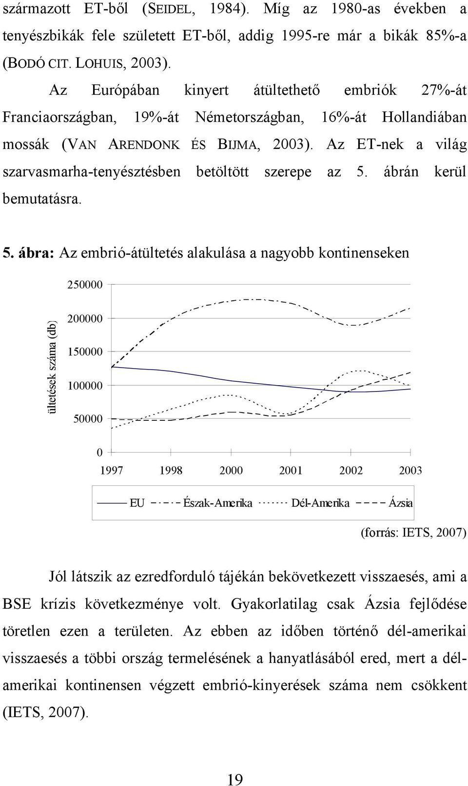 Az ET-nek a világ szarvasmarha-tenyésztésben betöltött szerepe az 5.