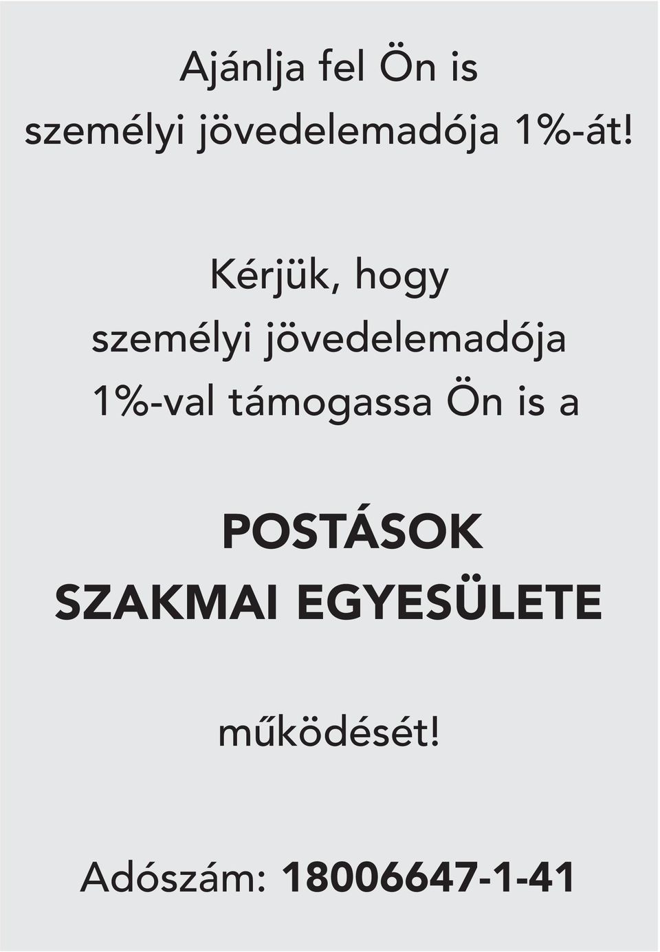 Kérjük, hogy személyi jövedelemadója