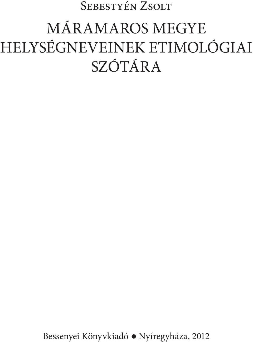 etimológiai szótára