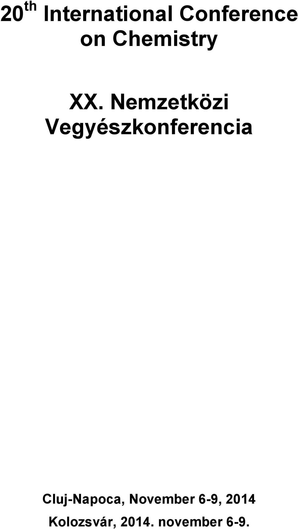 Nemzetközi Vegyészkonferencia