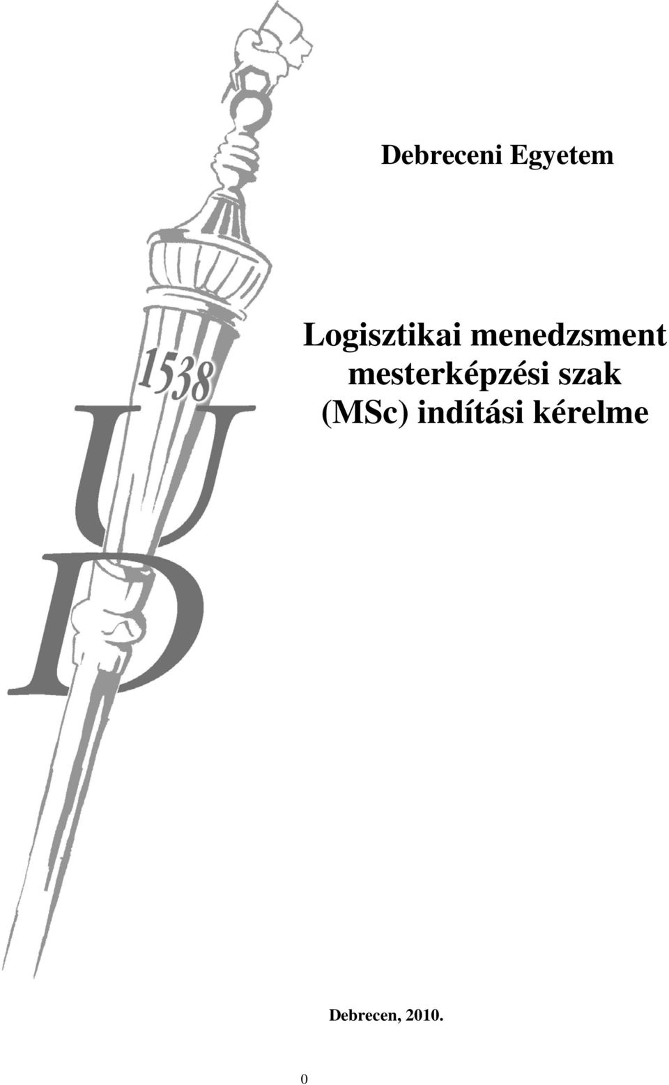 mesterképzési szak (MSc)