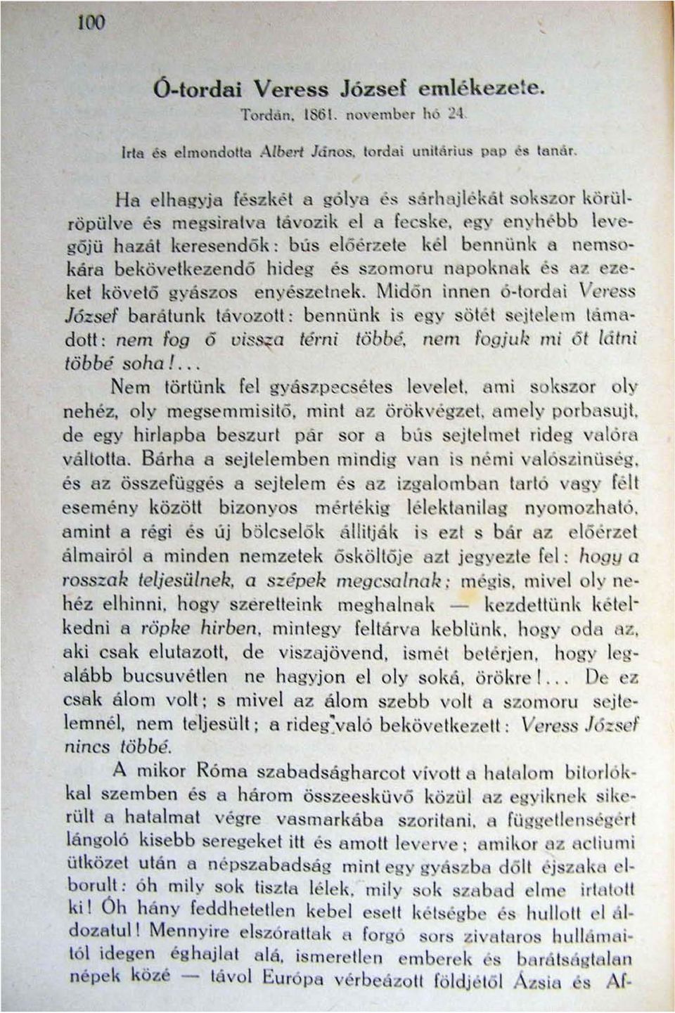 kára bekövetkezendó hideg es ZO l11oru ntlp kna k és al. eze k t követó gyászos n 'sz tnek.