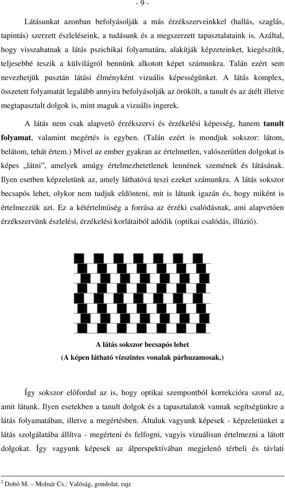 Talán ezért sem nevezhetjük pusztán látási élményként vizuális képességünket.