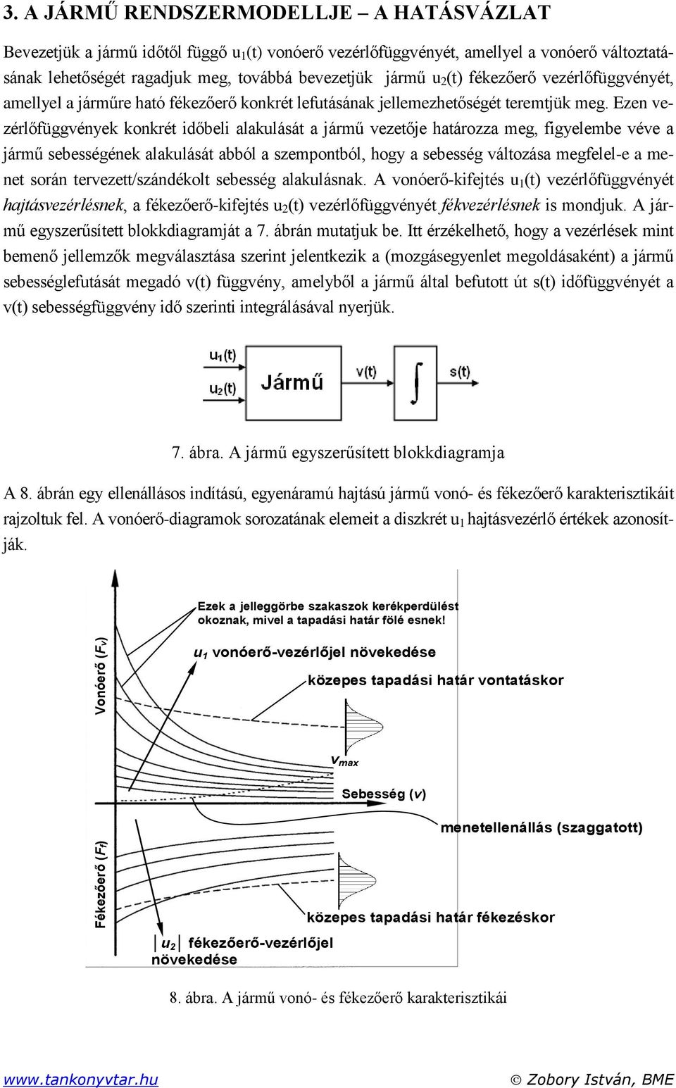 fékezőerő vezérlőfüggvényét, amellyel a járműre ható fékezőerő konkrét lefutásának jellemezhetőségét teremtjük meg.