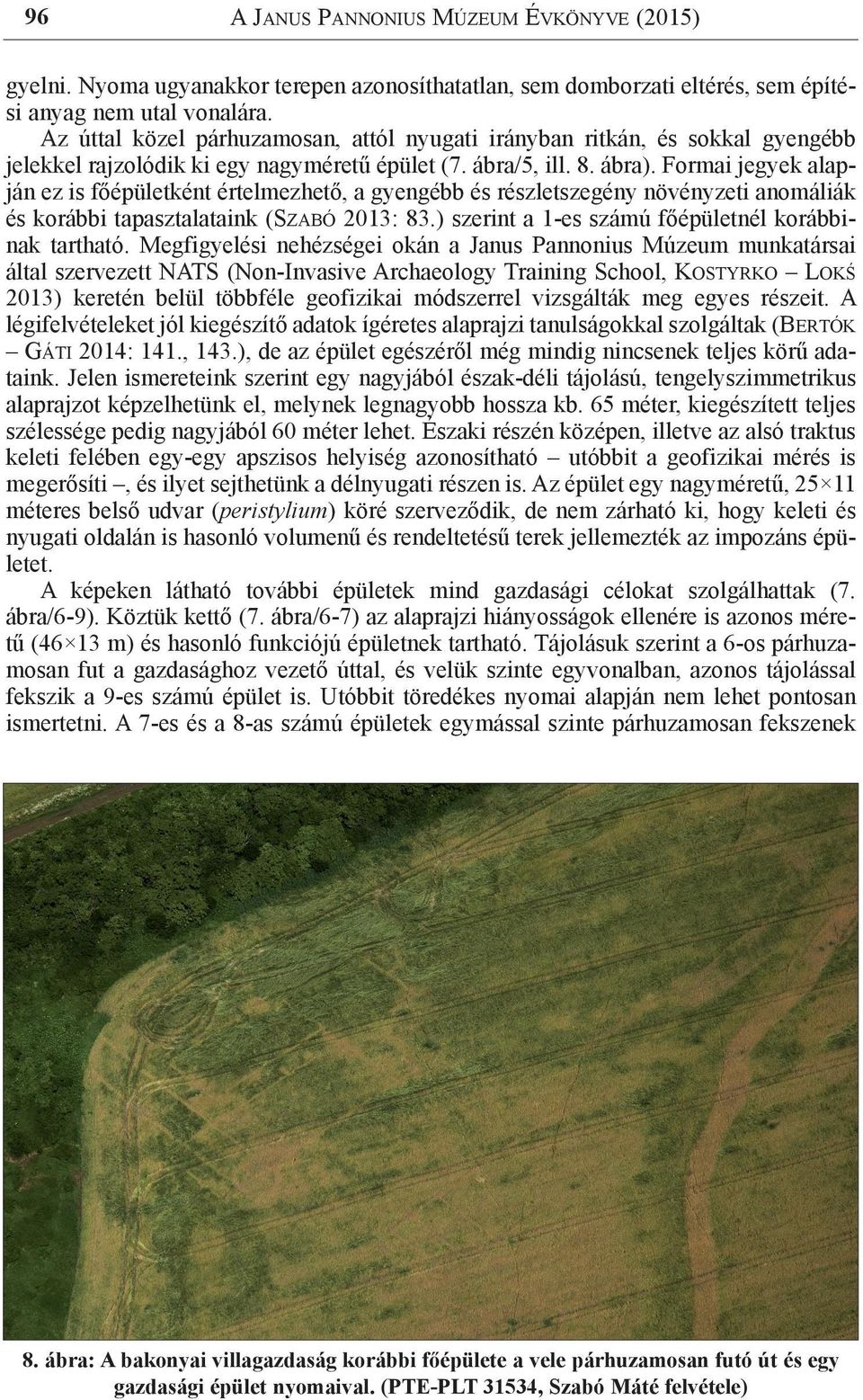 Formai jegyek alapján ez is főépületként értelmezhető, a gyengébb és részletszegény növényzeti anomáliák és korábbi tapasztalataink (Szabó 2013: 83.