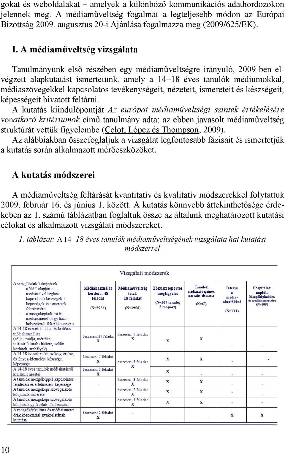 A médiaműveltség vizsgálata Tanulmányunk első részében egy médiaműveltségre irányuló, 2009-ben elvégzett alapkutatást ismertetünk, amely a 14 18 éves tanulók médiumokkal, médiaszövegekkel kapcsolatos