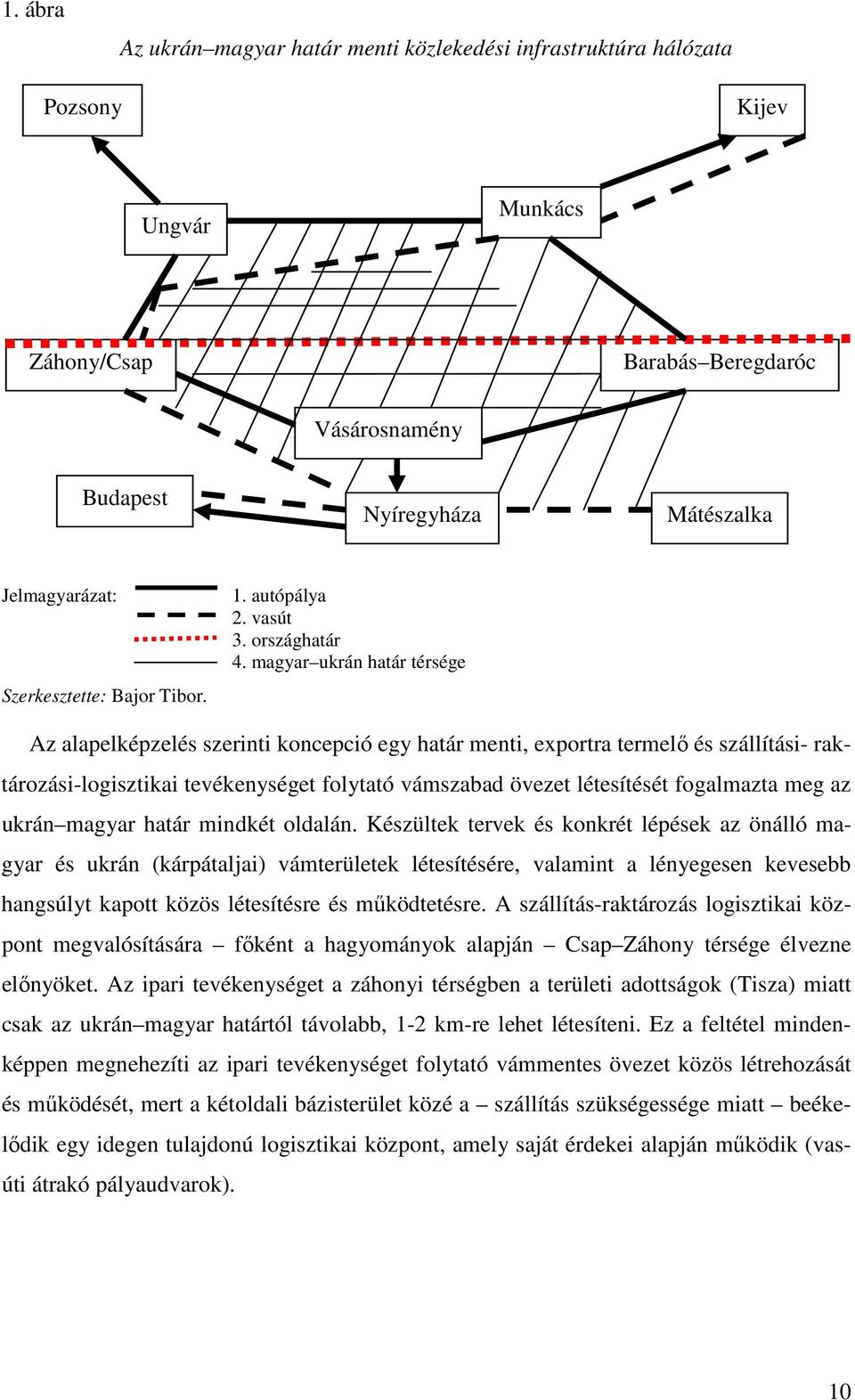 magyar ukrán határ térsége Az alapelképzelés szerinti koncepció egy határ menti, exportra termelı és szállítási- raktározási-logisztikai tevékenységet folytató vámszabad övezet létesítését fogalmazta