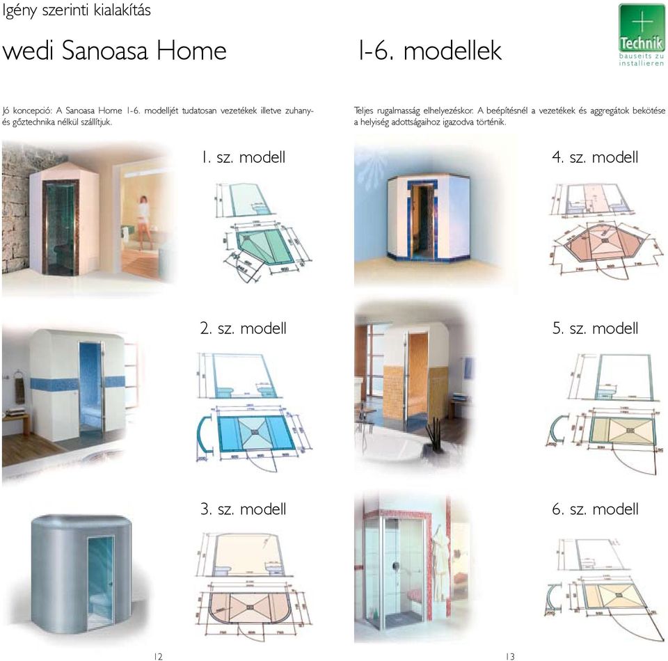 modelljét tudatosan vezetékek illetve zuhanyés gőztechnika nélkül szállítjuk.