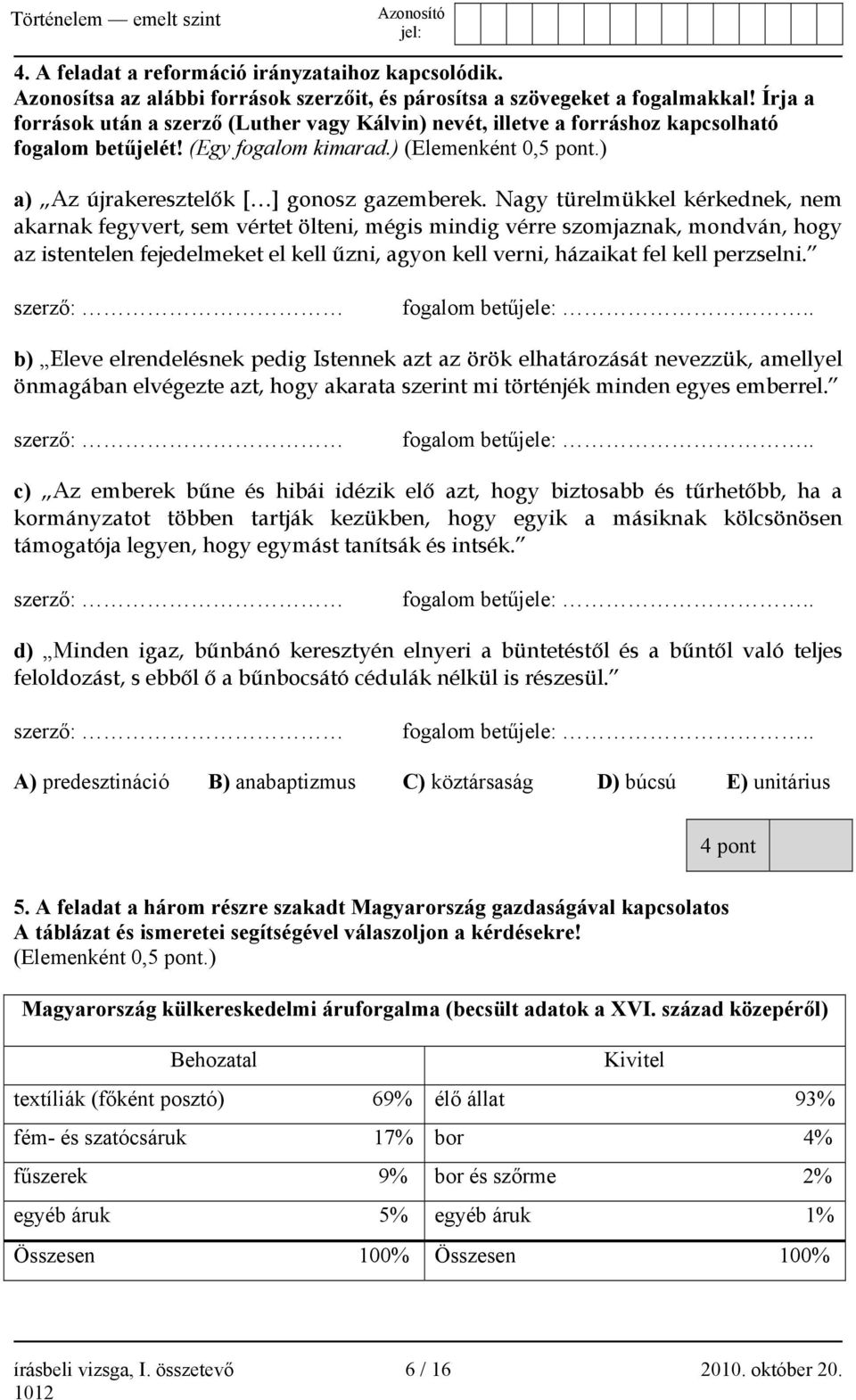 Nagy türelmükkel kérkednek, nem akarnak fegyvert, sem vértet ölteni, mégis mindig vérre szomjaznak, mondván, hogy az istentelen fejedelmeket el kell űzni, agyon kell verni, házaikat fel kell