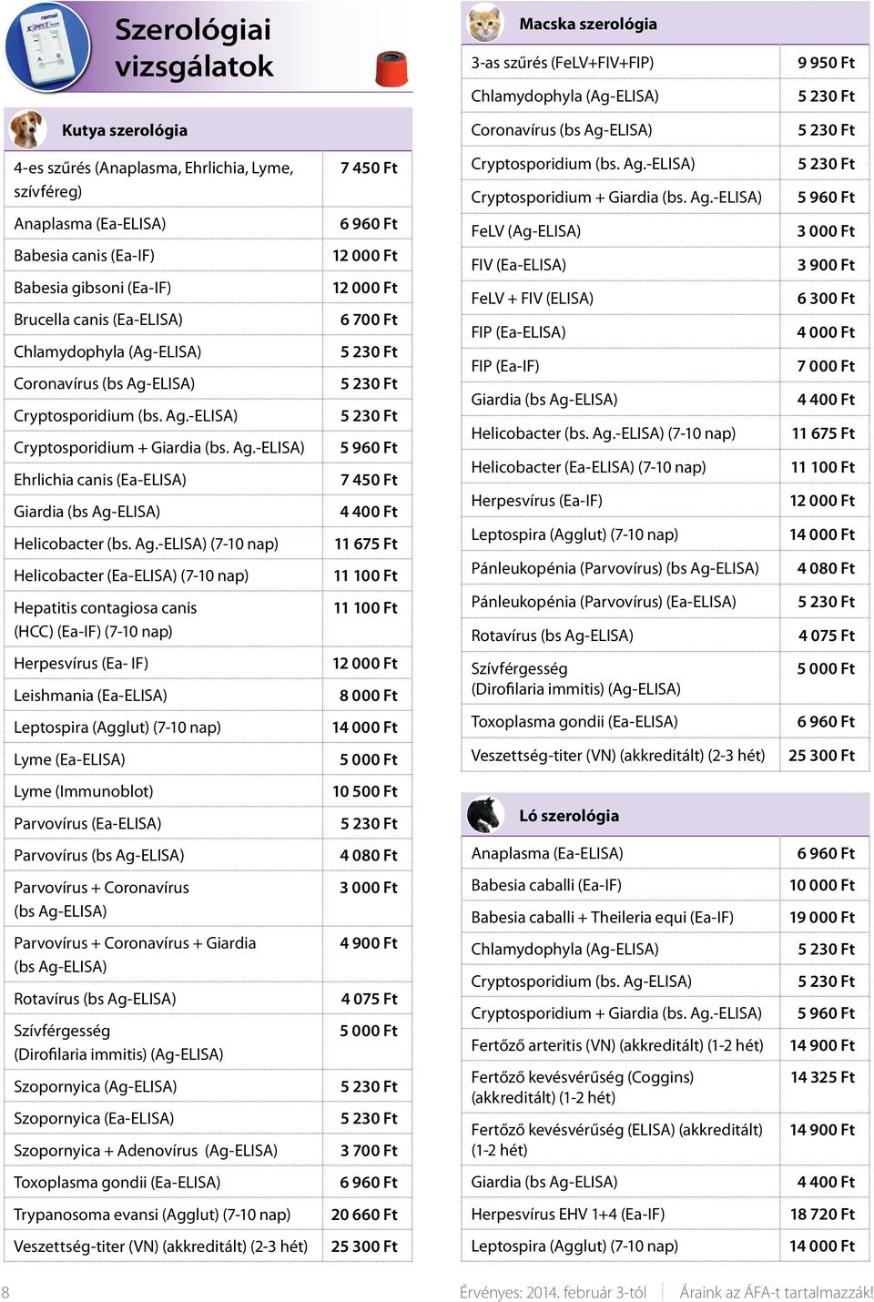 ELISA) Cryptosporidium (bs. Ag.