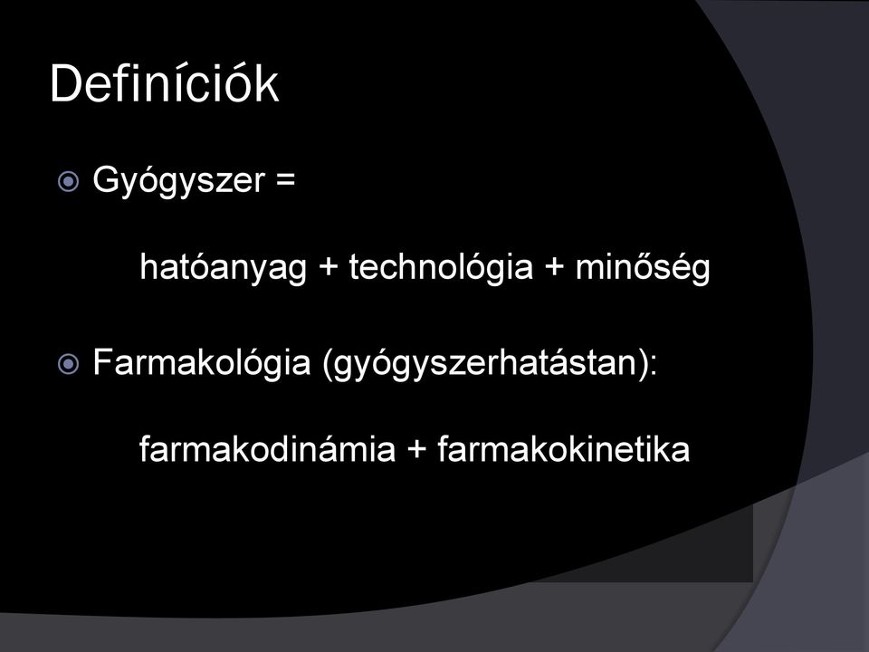 minőség Farmakológia