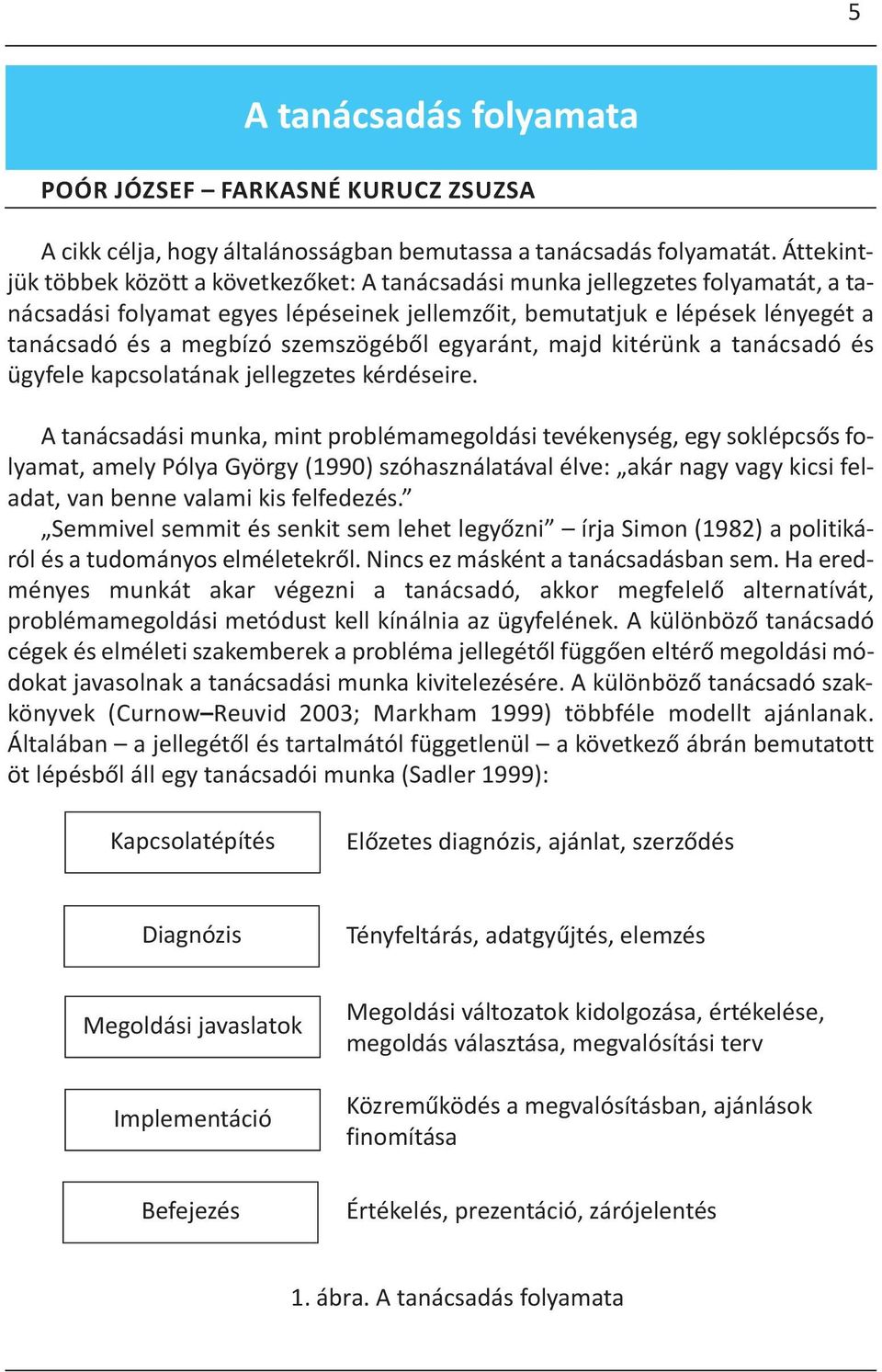 szemszögéből egyaránt, majd kitérünk a tanácsadó és ügyfele kapcsolatának jellegzetes kérdéseire.