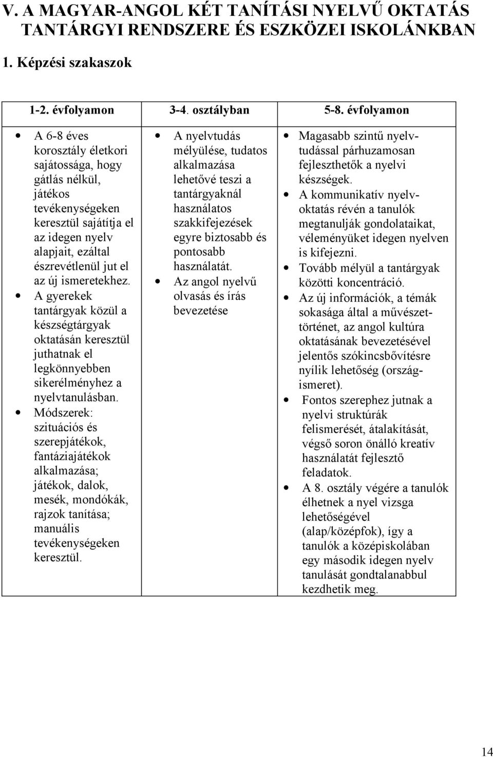 A gyerekek tantárgyak közül a készségtárgyak oktatásán keresztül juthatnak el legkönnyebben sikerélményhez a nyelvtanulásban.