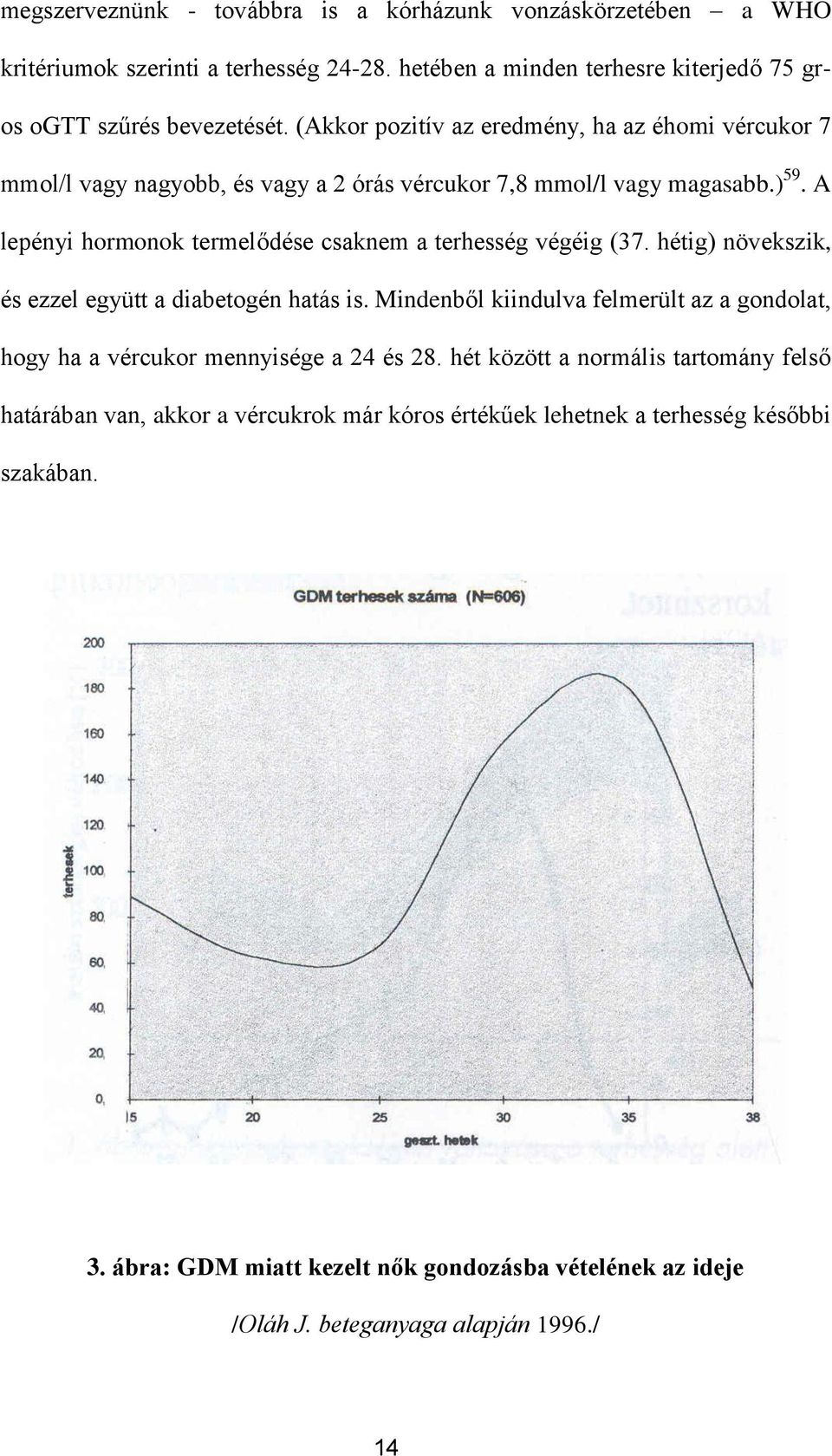 A lepényi hormonok termelődése csaknem a terhesség végéig (37. hétig) növekszik, és ezzel együtt a diabetogén hatás is.