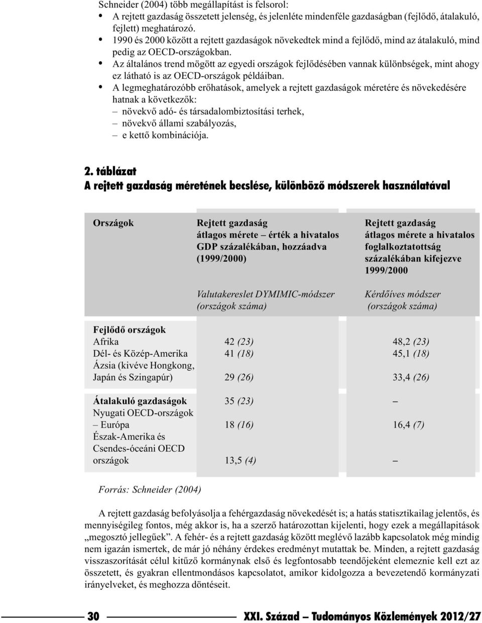 Az általános trend mögött az egyedi országok fejlõdésében vannak különbségek, mint ahogy ez látható is az OECD-országok példáiban.