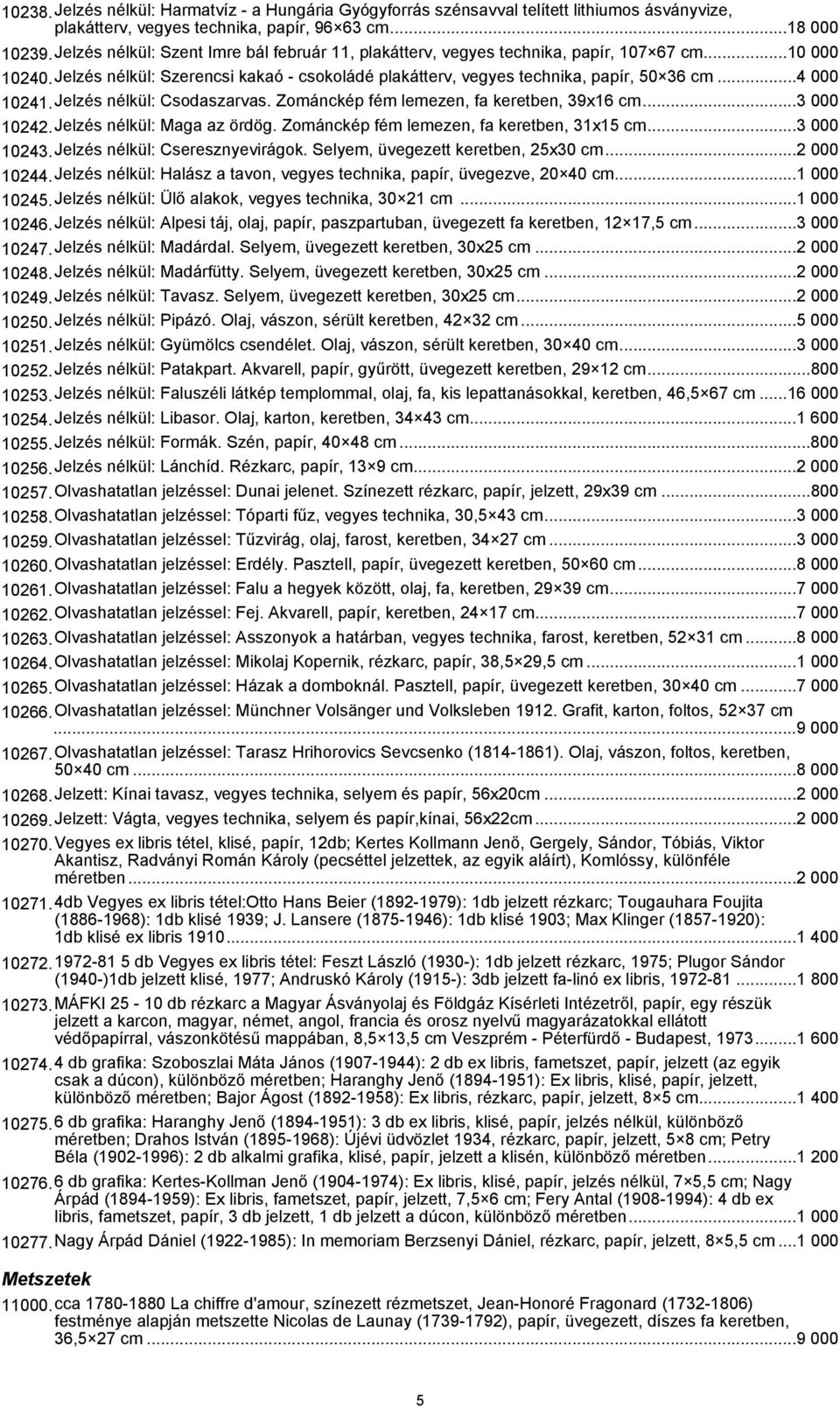 ..4 000 10241.Jelzés nélkül: Csodaszarvas. Zománckép fém lemezen, fa keretben, 39x16 cm...3 000 10242.Jelzés nélkül: Maga az ördög. Zománckép fém lemezen, fa keretben, 31x15 cm...3 000 10243.