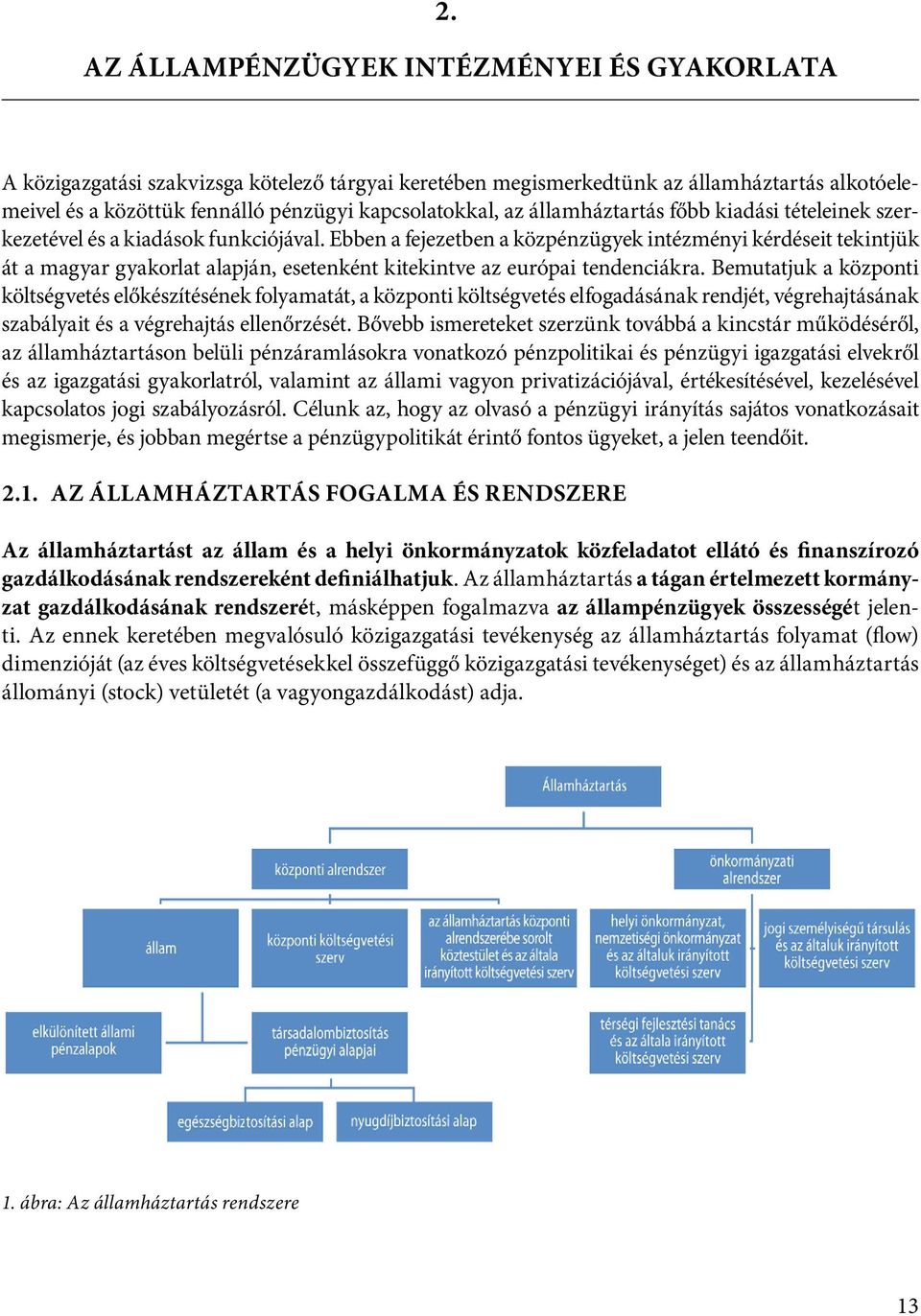 Ebben a fejezetben a közpénzügyek intézményi kérdéseit tekintjük át a magyar gyakorlat alapján, esetenként kitekintve az európai tendenciákra.