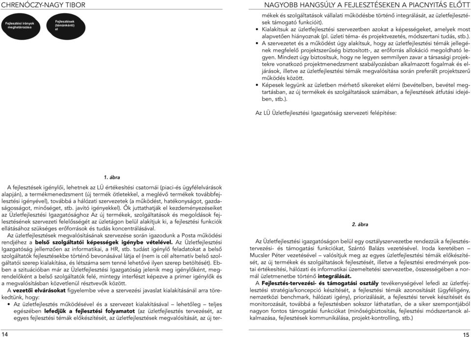 dokumentumok elkészítése Konkrét projektek tervezése Forrásbiztosítás menedzselése (pl.