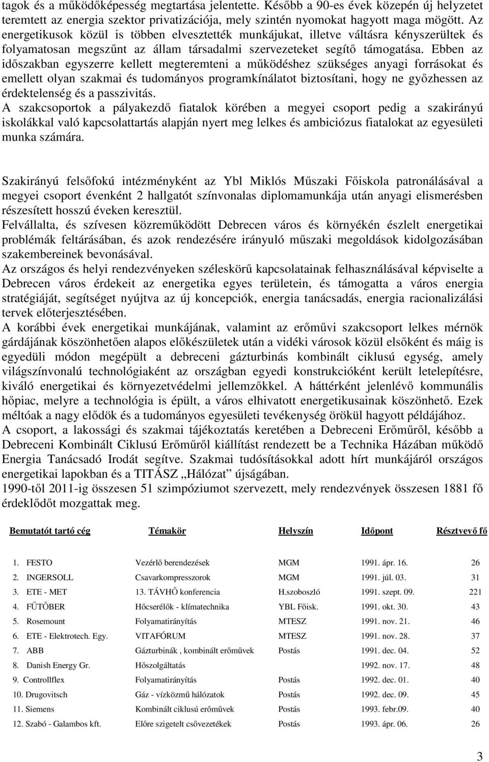 Ebben az időszakban egyszerre kellett megteremteni a működéshez szükséges anyagi forrásokat és emellett olyan szakmai és tudományos programkínálatot biztosítani, hogy ne győzhessen az érdektelenség