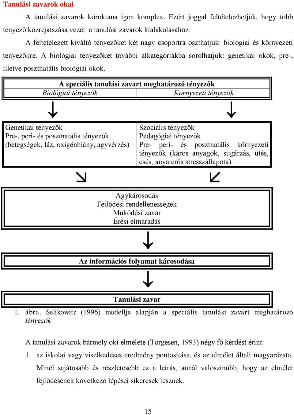 A biológiai tényezőket további alkategóriákba sorolhatjuk: genetikai okok, pre-, illetve posztnatális biológiai okok.