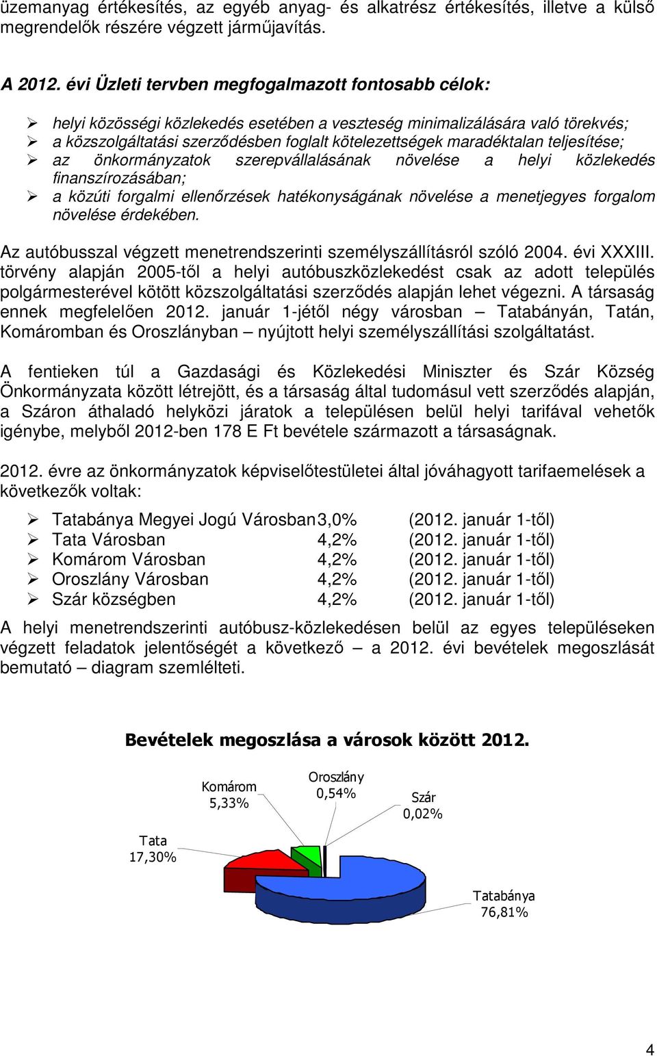 teljesítése; az önkormányzatok szerepvállalásának növelése a helyi közlekedés finanszírozásában; a közúti forgalmi ellenőrzések hatékonyságának növelése a menetjegyes forgalom növelése érdekében.