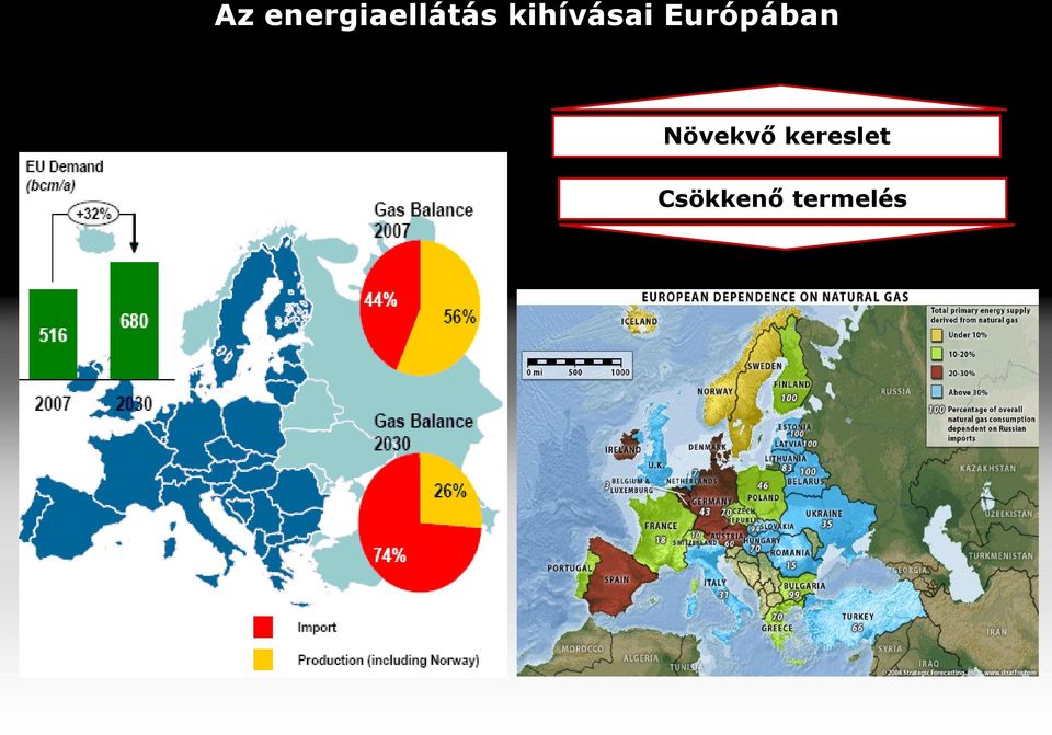 Európában Növekvő