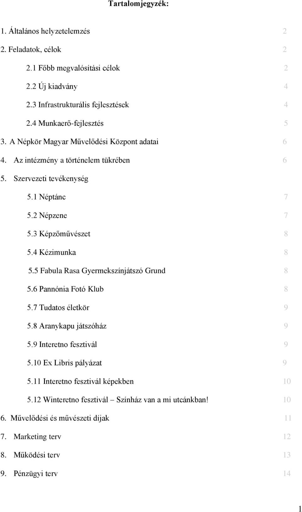 3 Képzőművészet 8 5.4 Kézimunka 8 5.5 Fabula Rasa Gyermekszínjátszó Grund 8 5.6 Pannónia Fotó Klub 8 5.7 Tudatos életkör 9 5.8 Aranykapu játszóház 9 5.9 Interetno fesztivál 9 5.