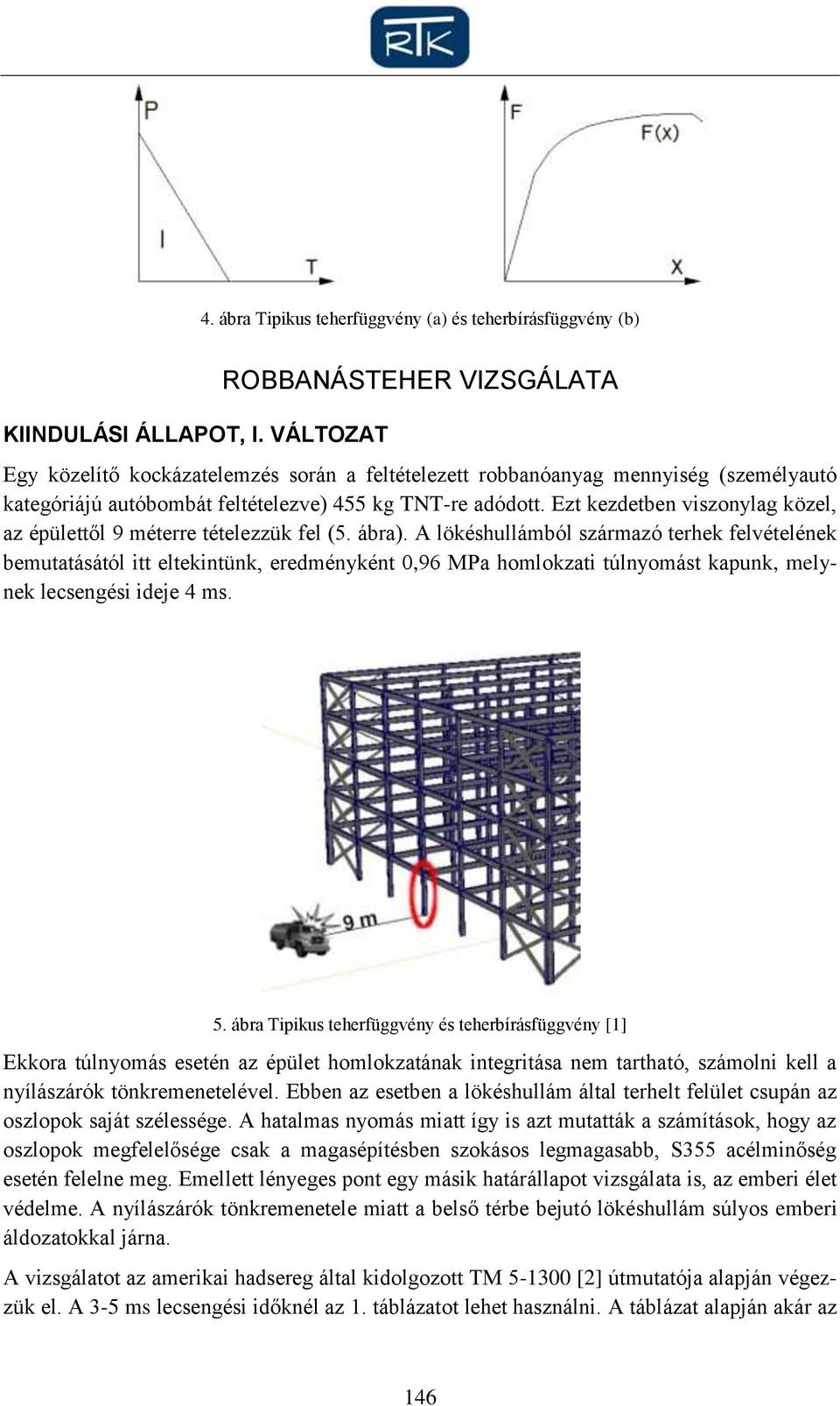 Ezt kezdetben viszonylag közel, az épülettől 9 méterre tételezzük fel (5. ábra).