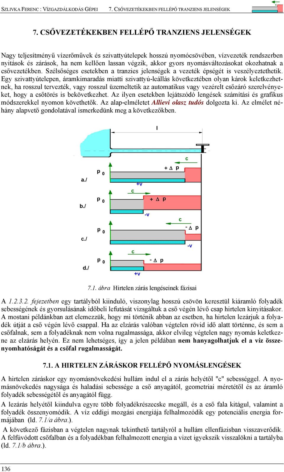 Egy szivattyútelepen, áramkimaradás miatti szivattyú-leállás következtében olyan károk keletkezhetnek, ha rosszul tervezték, vagy rosszul üzemeltetik az automatikus vagy vezérelt sőzáró