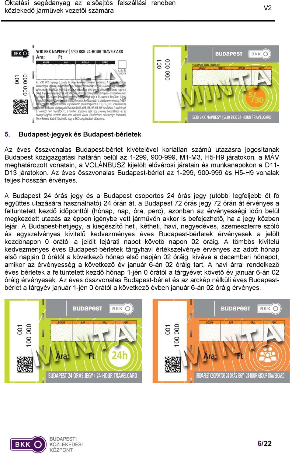 Az éves összvonalas Budapest-bérlet az 1-299, 900-999 és H5-H9 vonalak teljes hosszán érvényes.