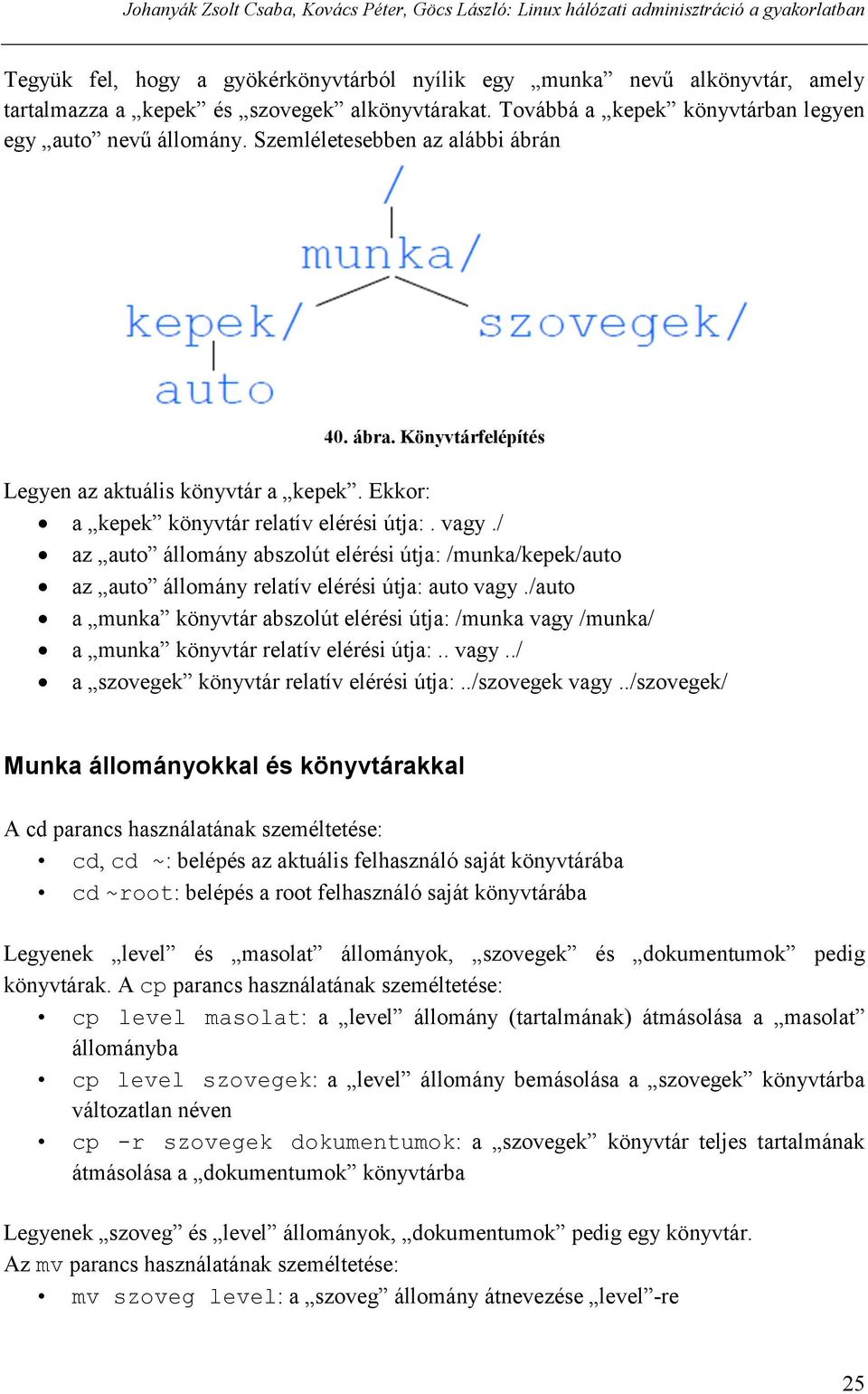 Ekkor: a kepek könyvtár relatív elérési útja:. vagy./ az auto állomány abszolút elérési útja: /munka/kepek/auto az auto állomány relatív elérési útja: auto vagy.