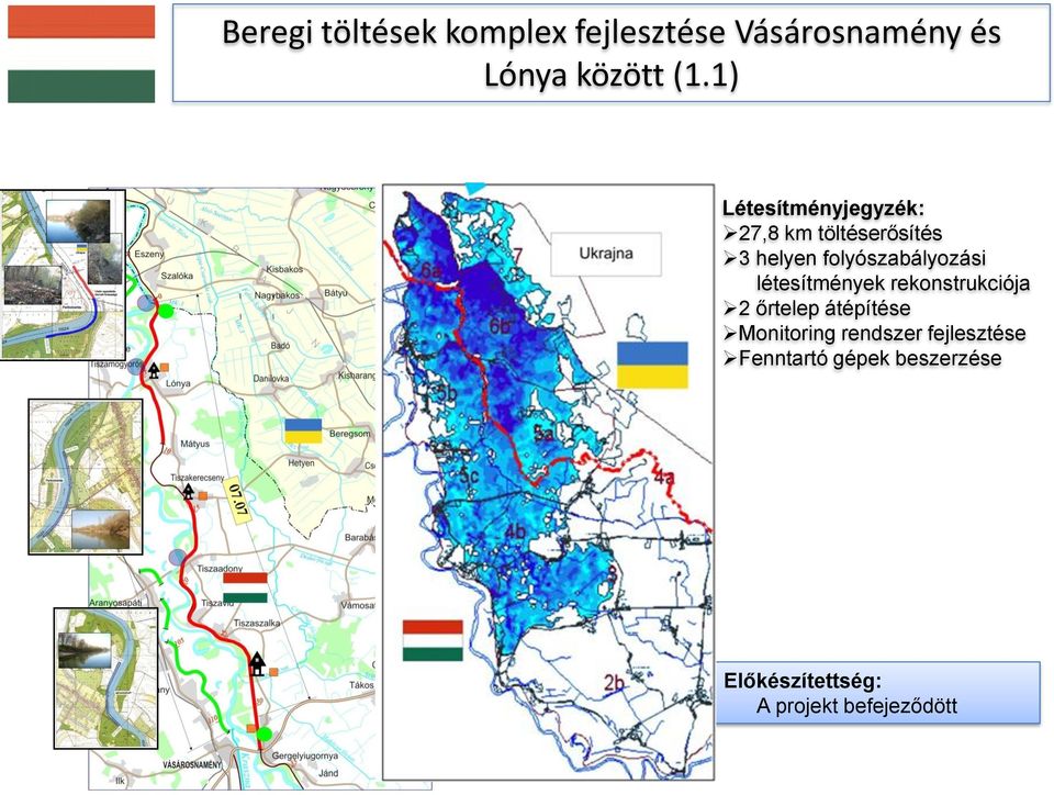 létesítmények rekonstrukciója 2 őrtelep átépítése Monitoring rendszer