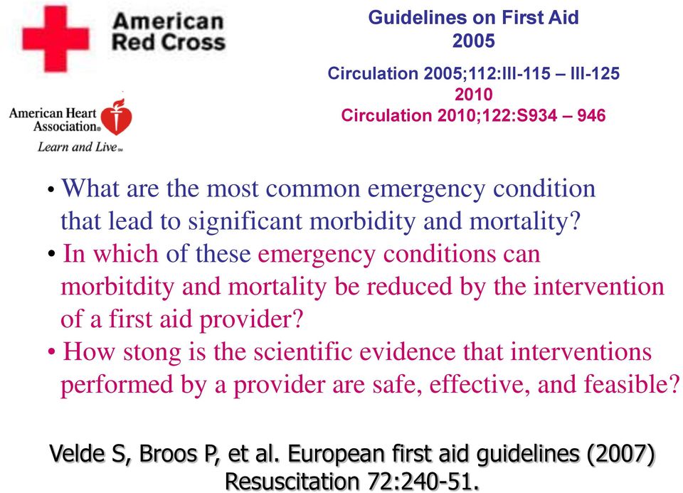 In which of these emergency conditions can morbitdity and mortality be reduced by the intervention of a first aid provider?