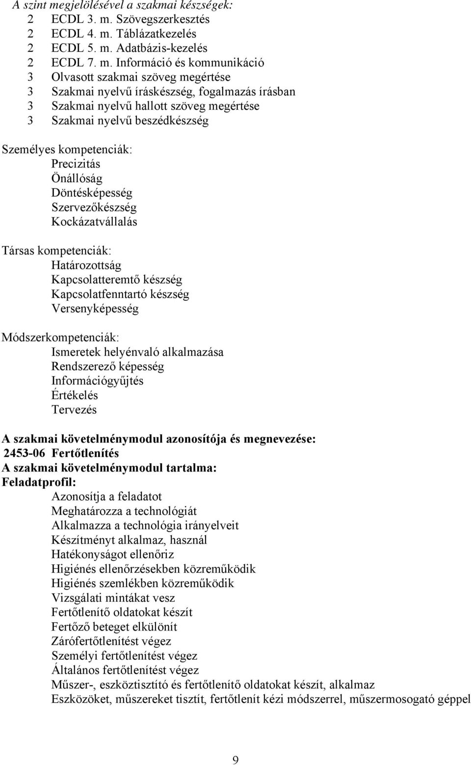 Szövegszerkesztés 2 ECDL 4. m.