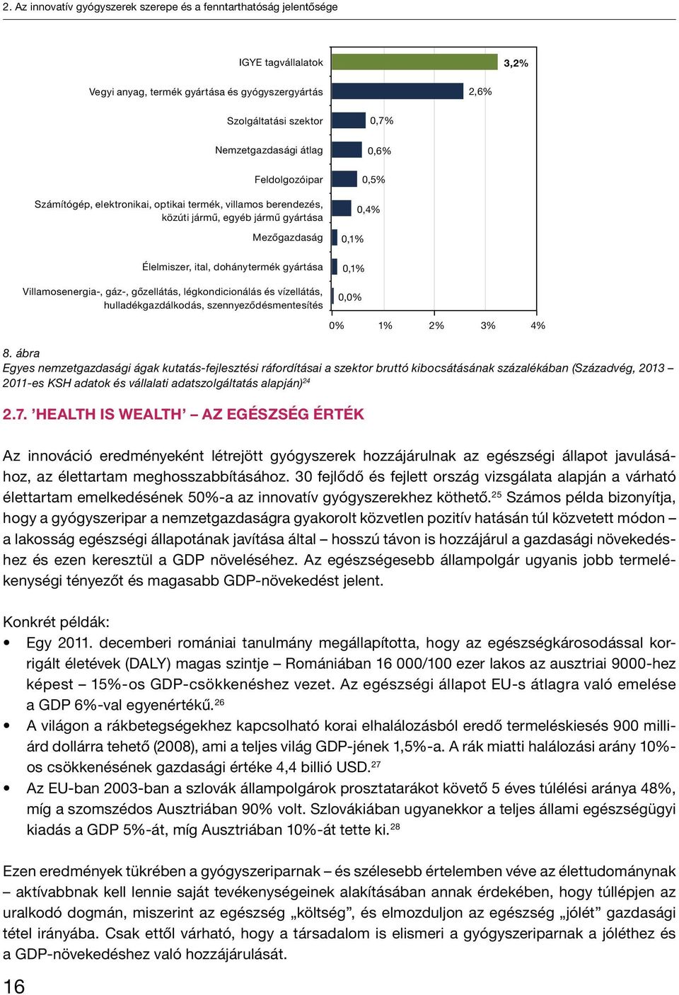 gőzellátás, légkondicionálás és vízellátás, hulladékgazdálkodás, szennyeződésmentesítés 0,7% 0,6% 0,5% 0,4% 0,1% 0,1% 0,0% 8.